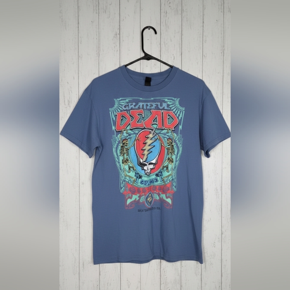 Gildan Grateful Dead Skull Logo T-Shirt in Blue